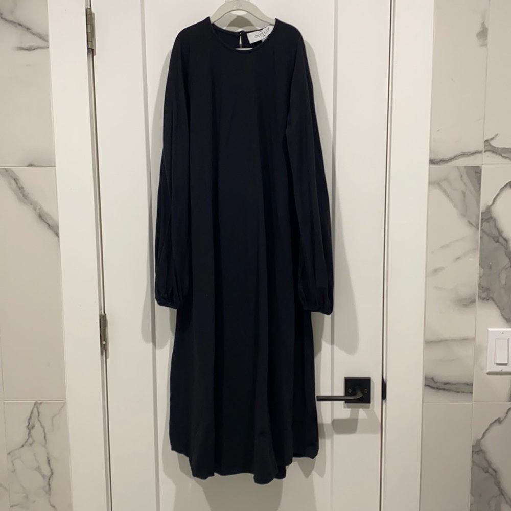 Currentny long sleeve cotton swing dress